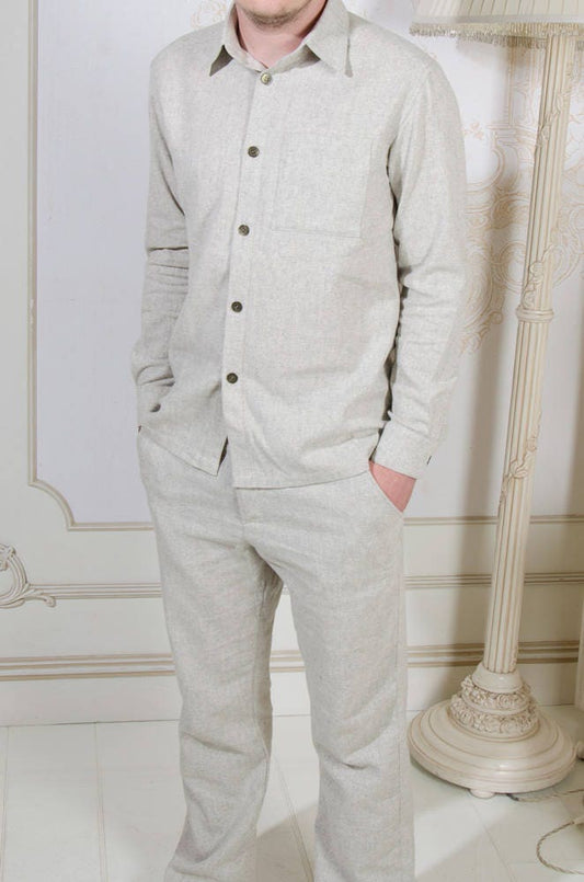 Hemp Shirt/100% Hemp Handwoven/Hemp cloth/Mens shirt/Organic cloth/hemp clothing/organic/vegan