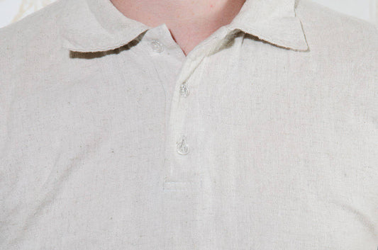 Hemp tshirt undyed fabric color