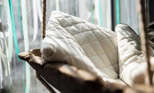 Hemp pillow for baby, Little organic hypoallergenic natural baby bedding, Newborn collection
