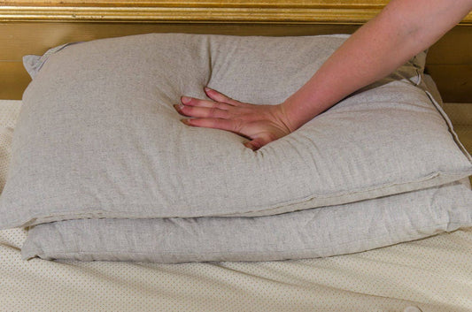 Buckwheat pillow with hemp top, Massage Orthopedic insert
