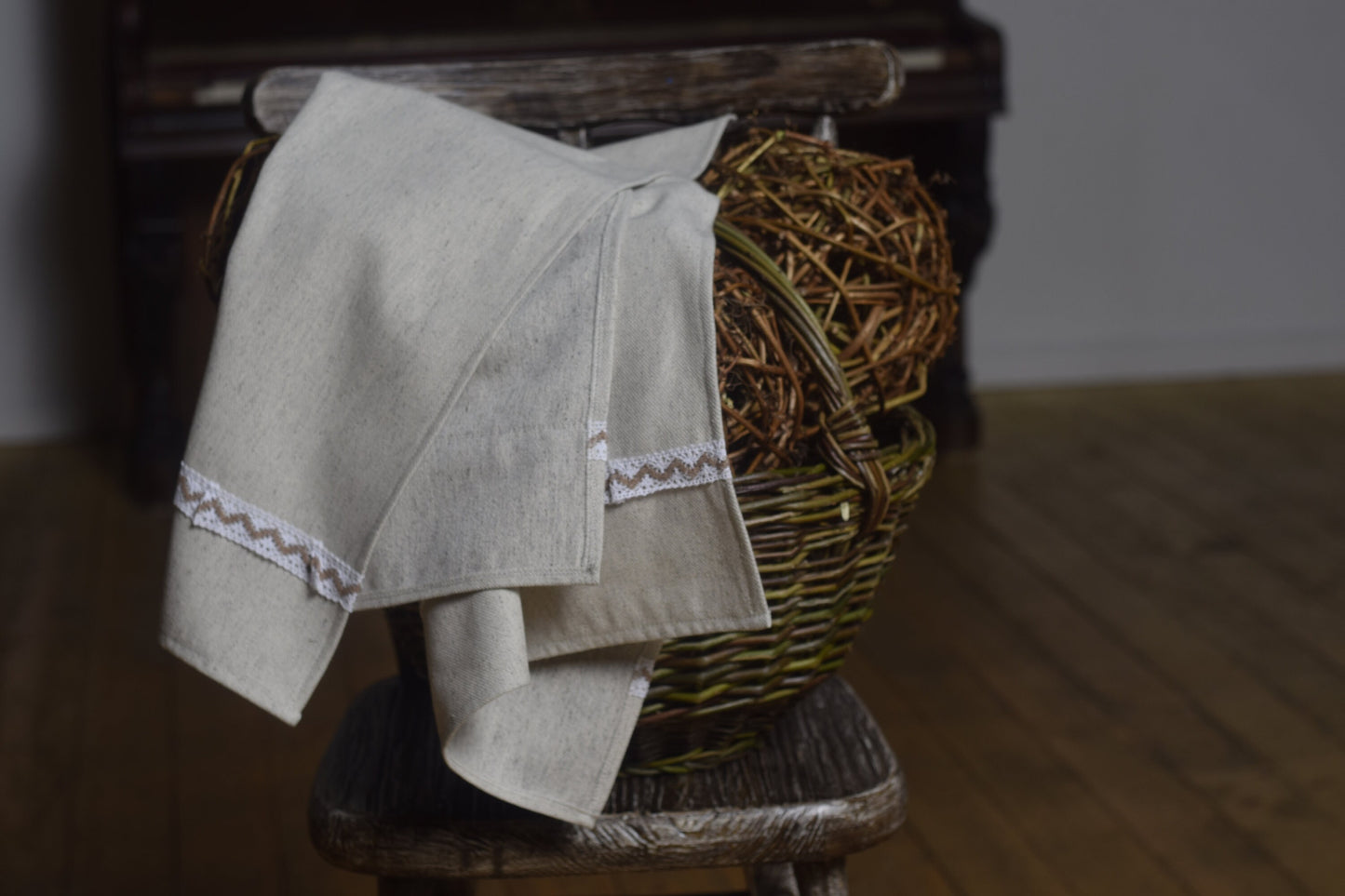 Hemp bath towel made of natural hemp fabric