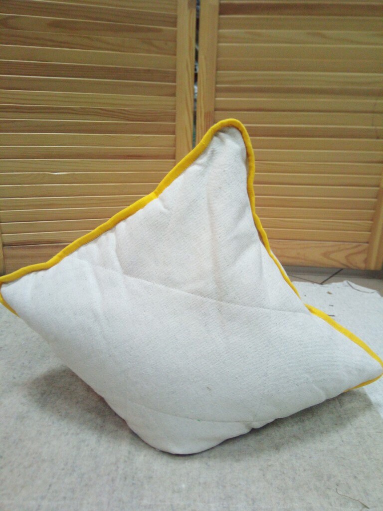 Hemp pillow with lavender, mint, melissa and buckwheat husks pillow insert, Organic aroma therapy cushion