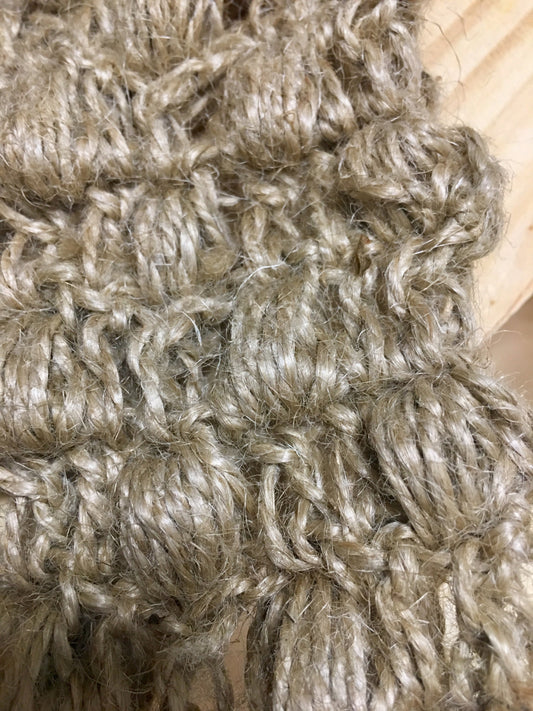 Organic Hemp back scrubber, Washcloth with exfoliating massage effect