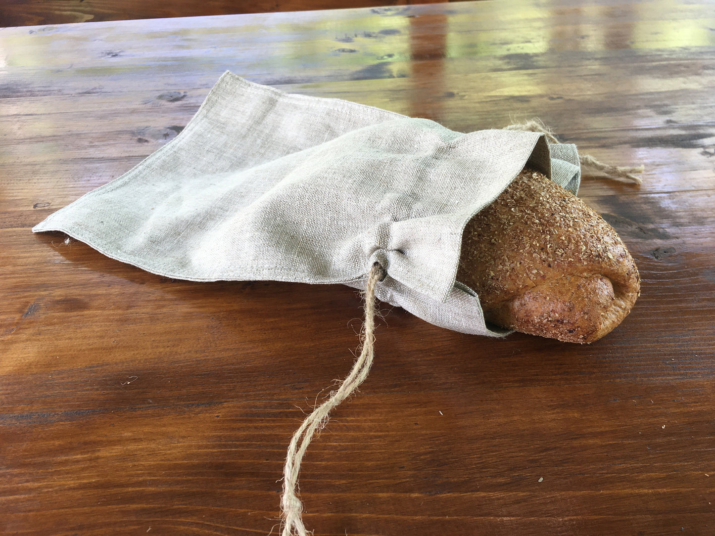 Hemp Bread Bag, Drawstring Bag Set