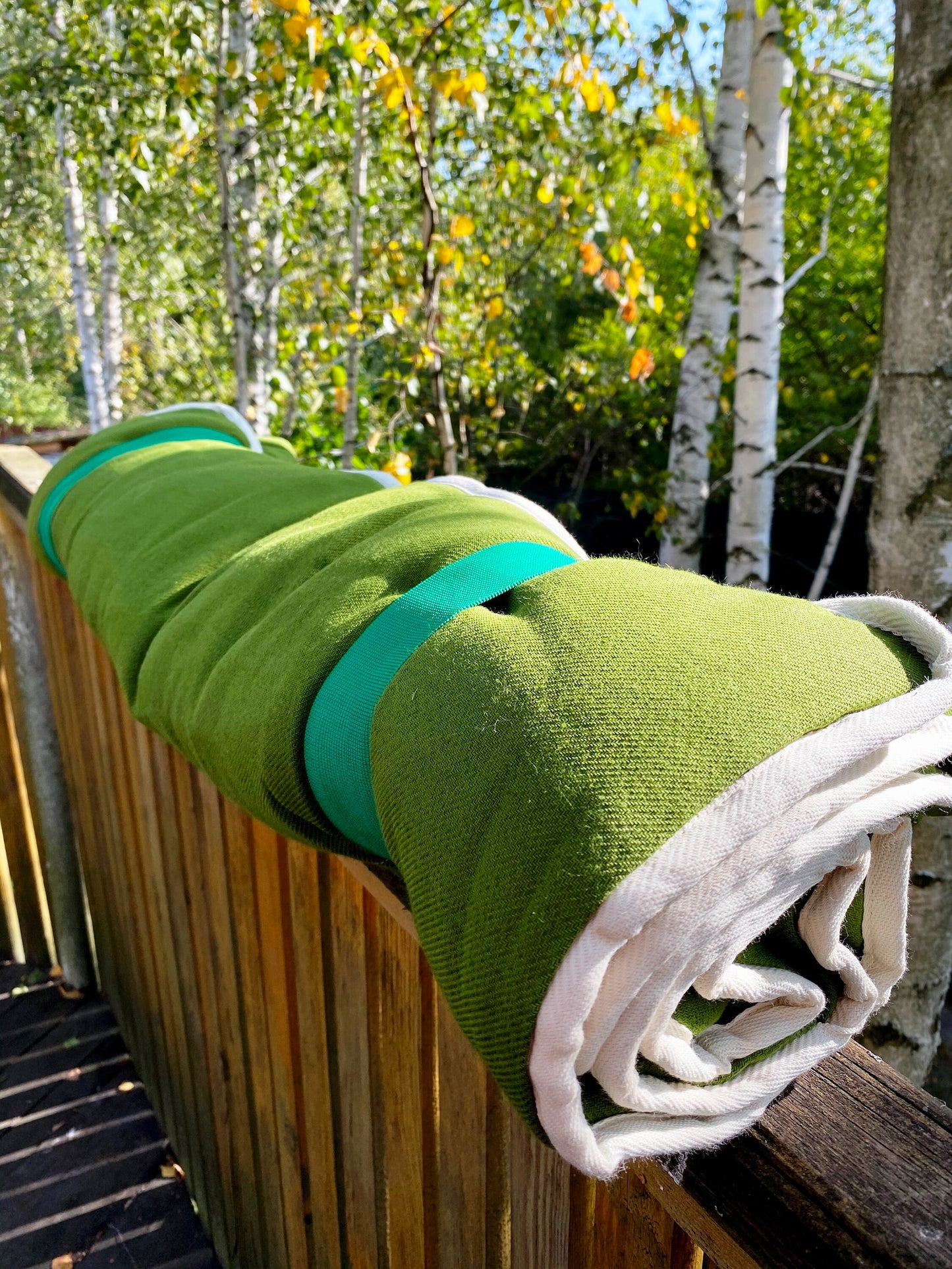Natural hemp yoga mat, Hemp fiber inside and fabric outside, Meditation and yoga rug