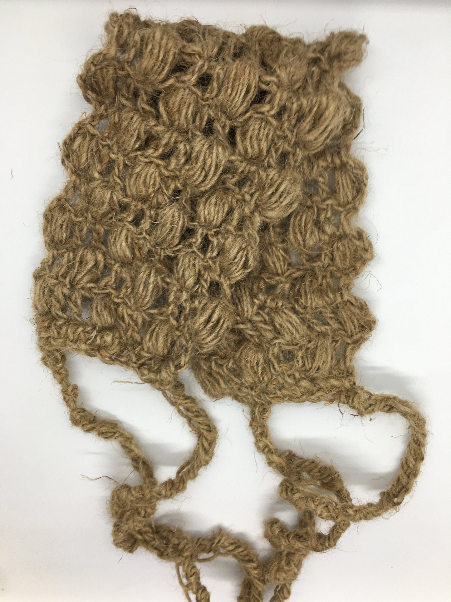 Organic Hemp back scrubber, Crochet washcloth for bath, Sponge for anti cellulite massage