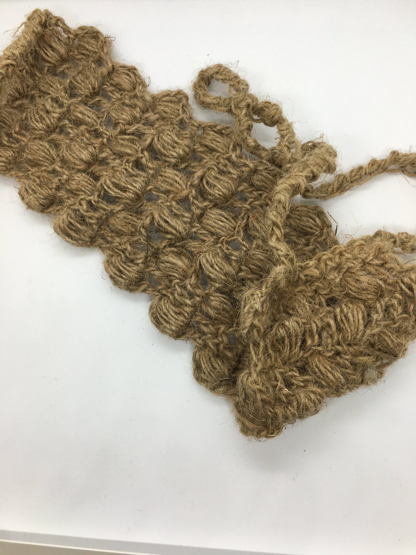 Organic Hemp back scrubber, Crochet washcloth for bath, Sponge for anti cellulite massage