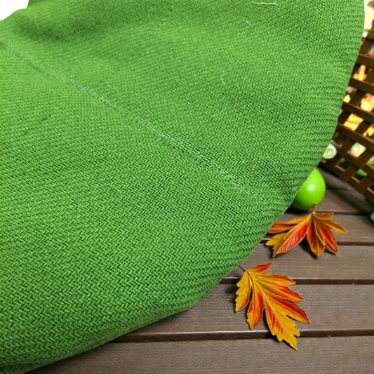 Refillable U-Shaped Neck Pillow Cover (Unfilled) – Green Hemp 180gsm, Zipper