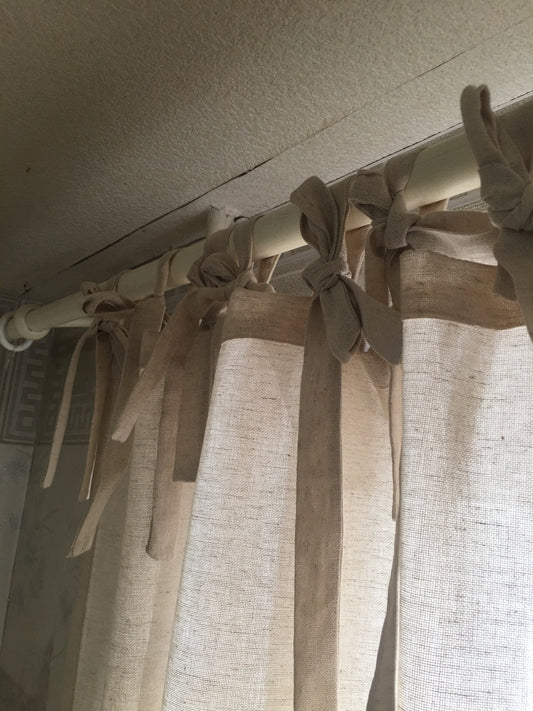 Hemp Curtain with strings, Natural clothes for your windows, Beauty and style