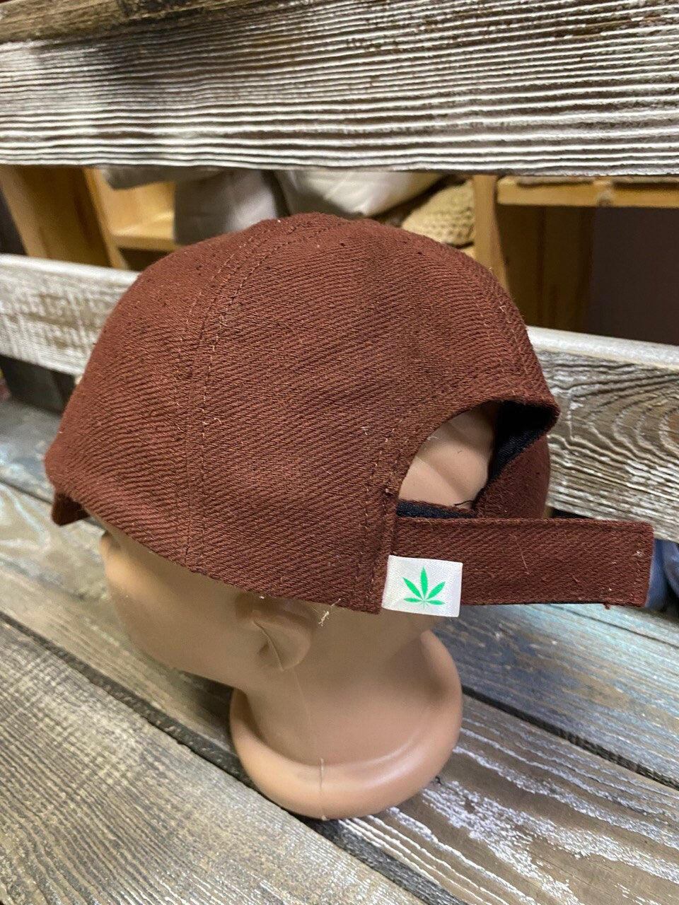 Brown hemp cap