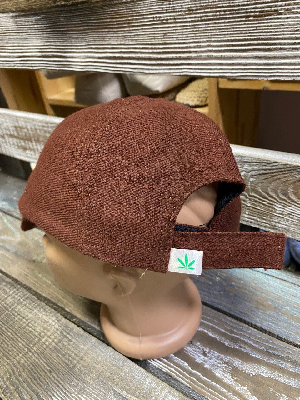 Brown hemp cap