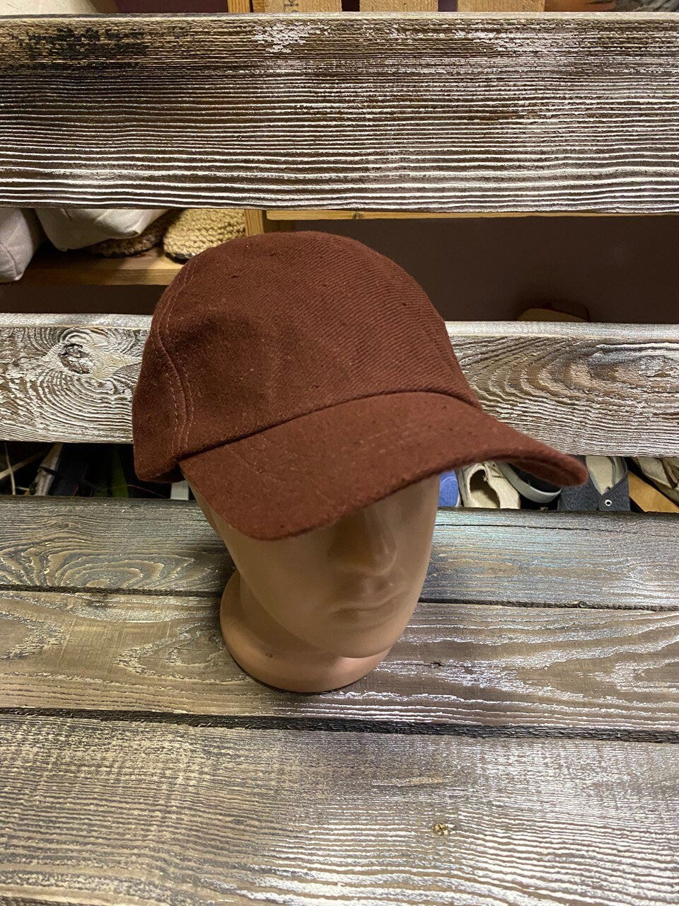 Brown hemp cap