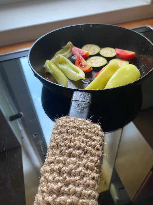 Hemp skillet handle cover