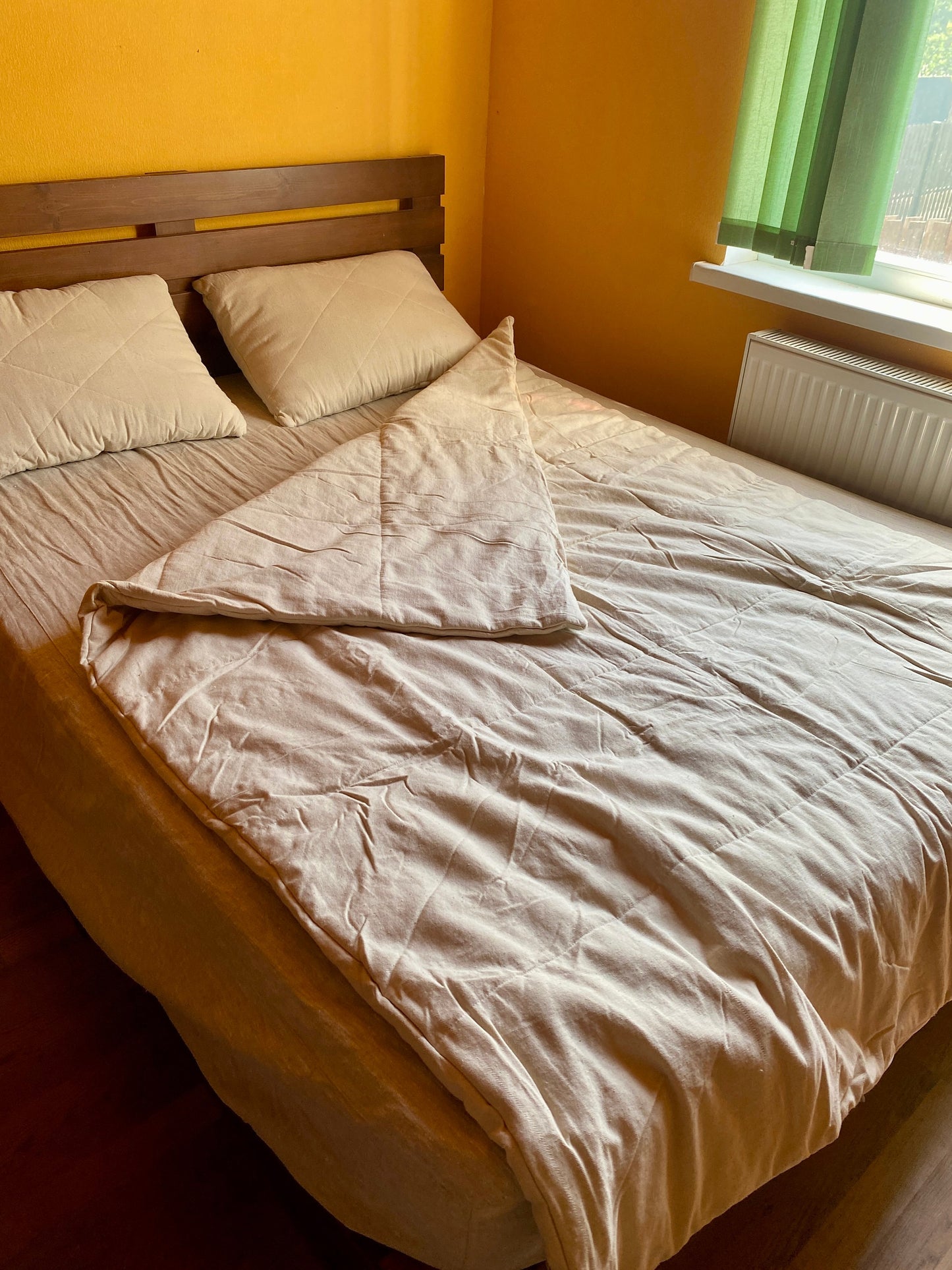 Hemp pillow with herbs, Berkun, chamomile flowers, buckwheat hull, Orthopedic strong pillow with aromatherapy effect