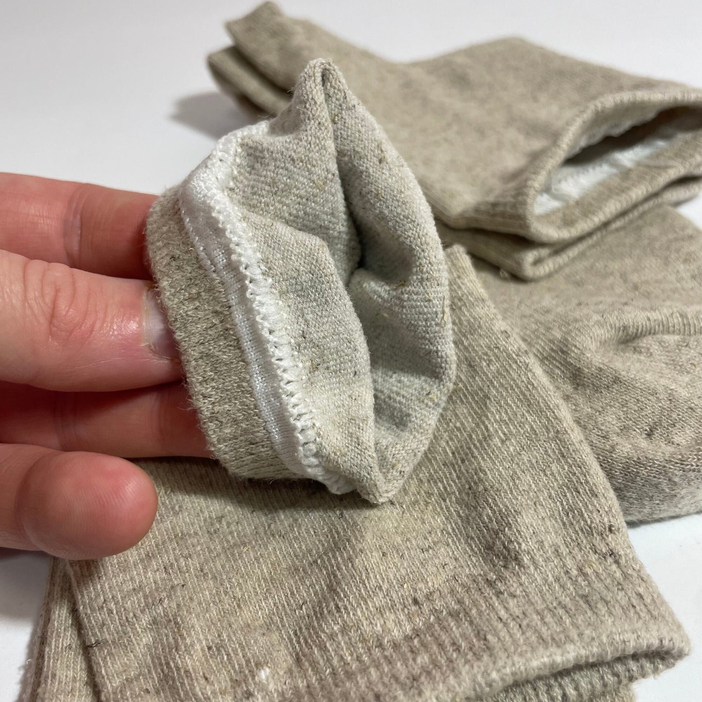 Hemp socks for men and women - Natural light gray color