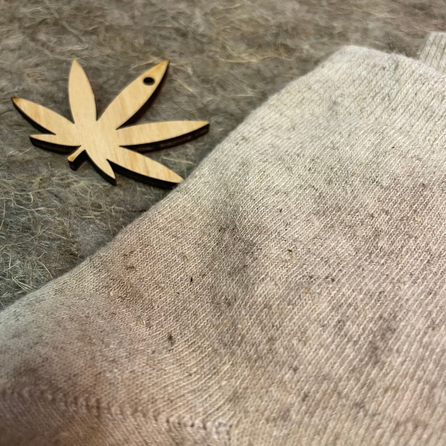 Hemp socks for men and women - Natural light gray color