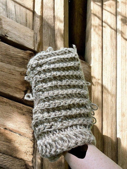 Hemp Scrub Mitt with Looped Texture