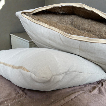 Natural Cotton & Hemp Bedding Set with Quilt and 2 Pillows
