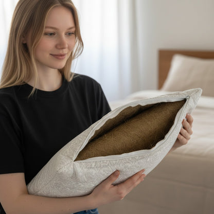 Organic Cotton Pillow with Hemp Filling