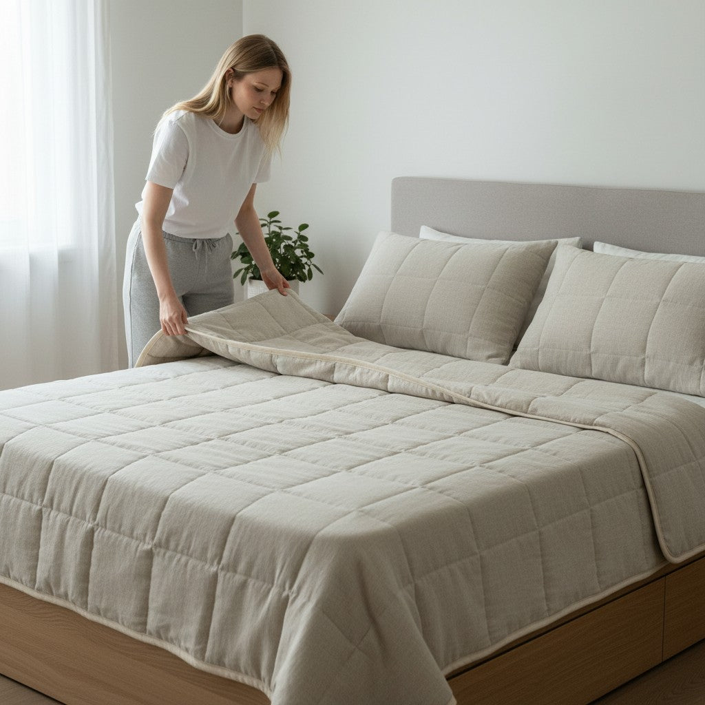 Lightweight Hemp Filled Cotton Quilt