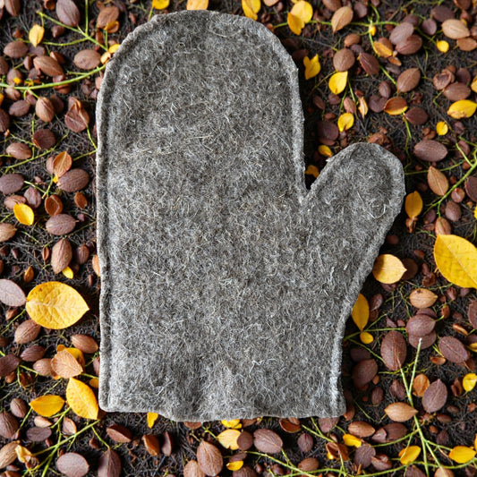 Hemp Bath Mitt – Pressed Hemp Fiber Sauna and Shower Scrub Glove