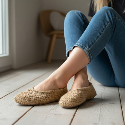 Handmade Knitted Unisex Socks with Gentle Massage-Like Texture