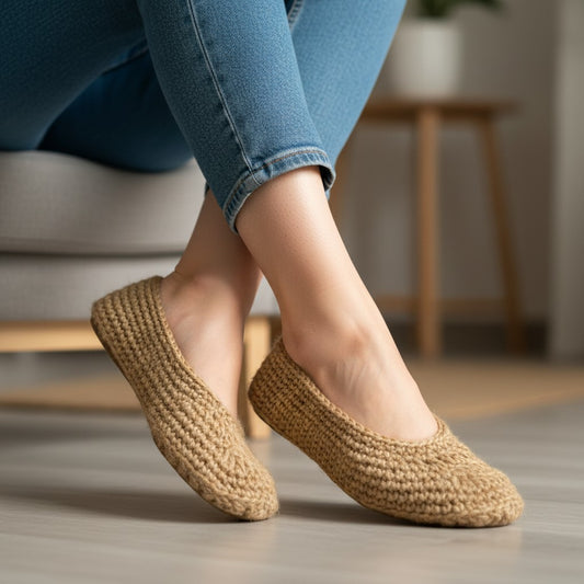 Handmade Knitted Unisex Socks with Gentle Massage-Like Texture