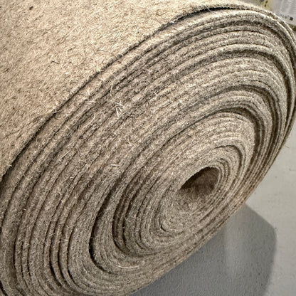 Natural Pressed Hemp Fiber Runner Rug by the Cut
