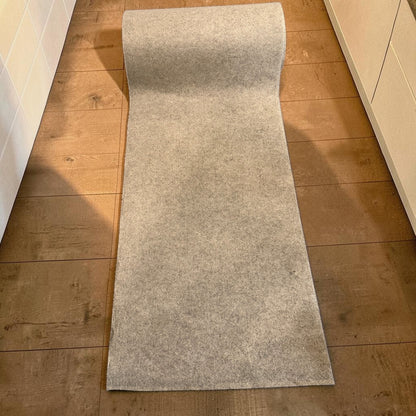 Natural Pressed Hemp Fiber Runner Rug by the Cut