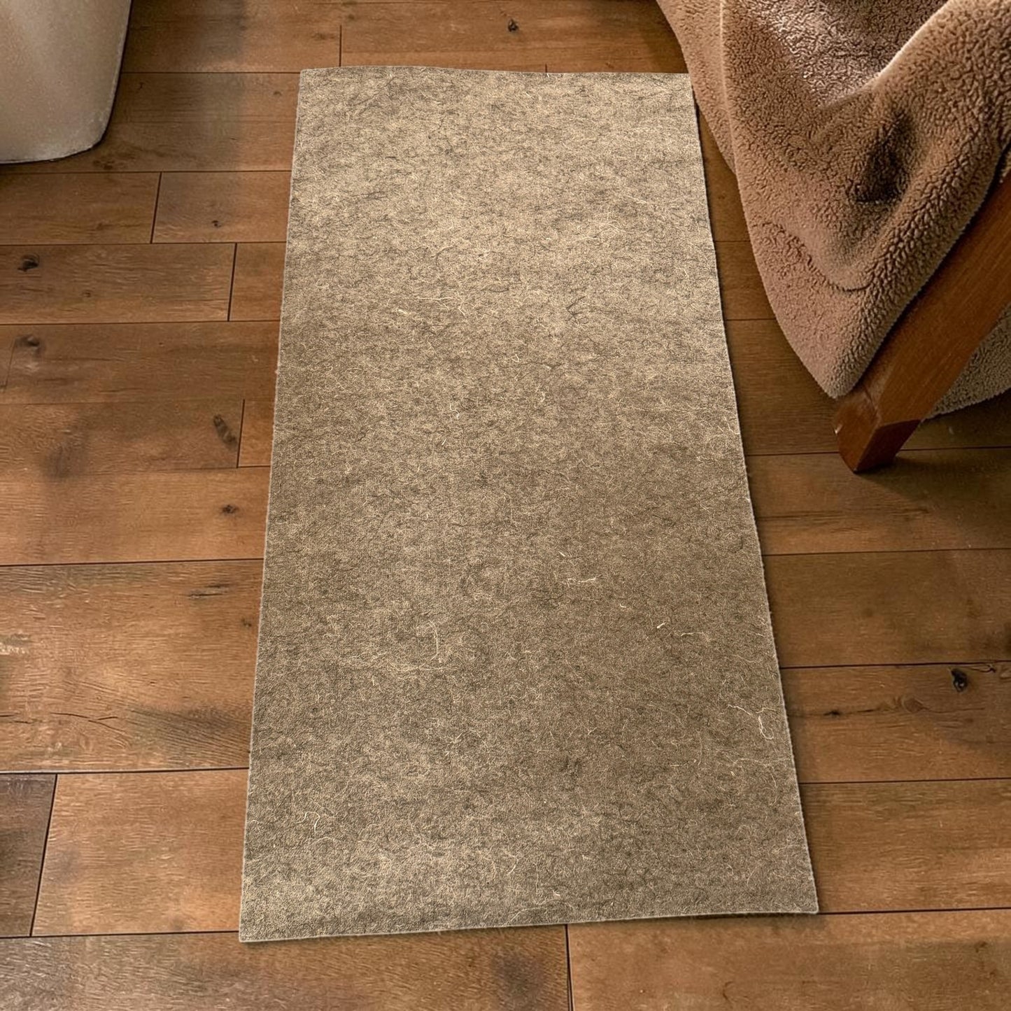 Natural Pressed Hemp Fiber Runner Rug by the Cut