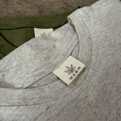 Men’s Natural Beige Hemp Cotton Oversized T-Shirt