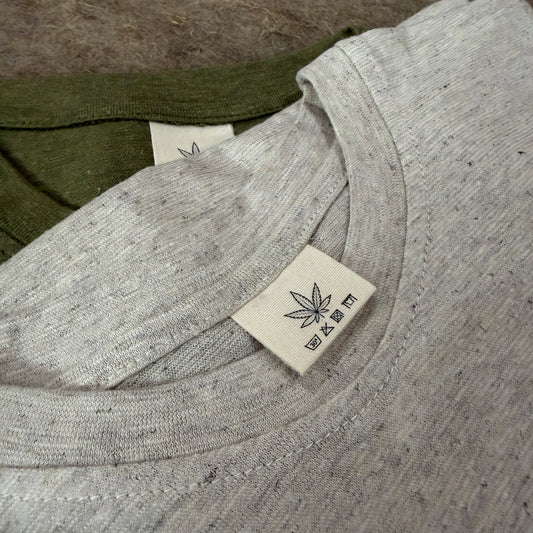 Men’s Natural Beige Hemp Cotton Oversized T-Shirt