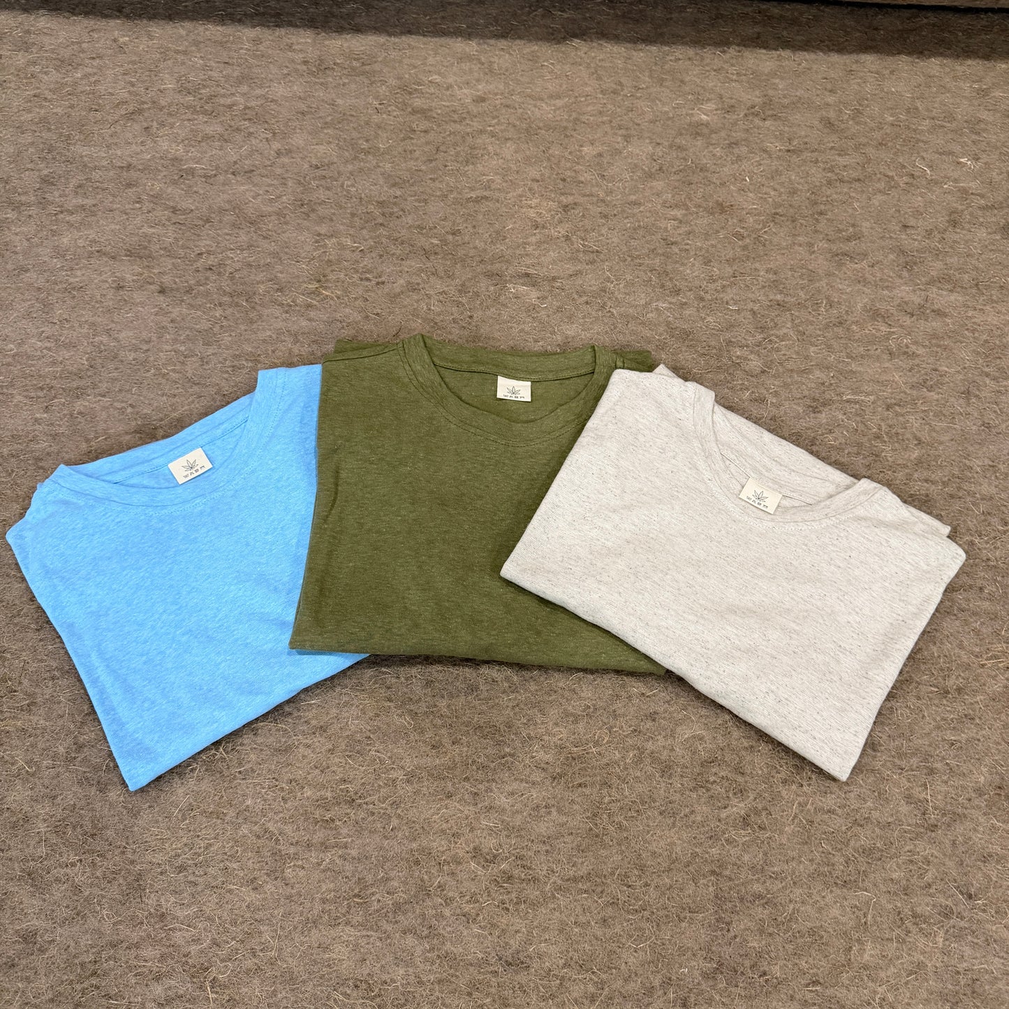 Men’s Olive Khaki Hemp Cotton Oversized T-Shirt