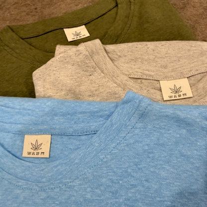 Women’s Sky Blue Hemp Cotton Oversized T-Shirt
