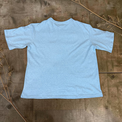 Men’s Sky Blue Hemp Cotton Oversized T-Shirt