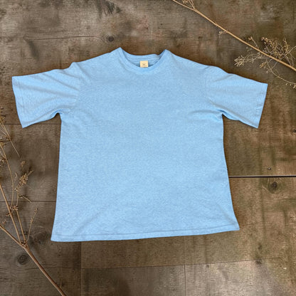 Men’s Sky Blue Hemp Cotton Oversized T-Shirt