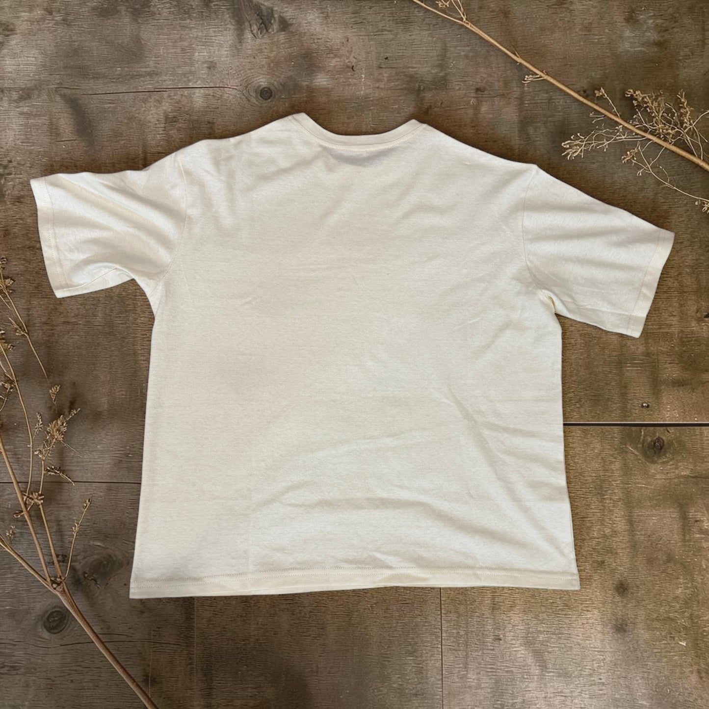 Women’s Milk White Hemp Cotton Oversized T-Shirt