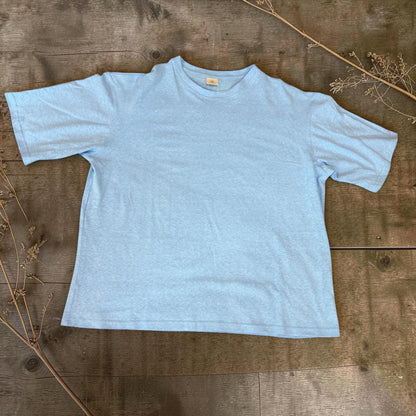 Women’s Sky Blue Hemp Cotton Oversized T-Shirt