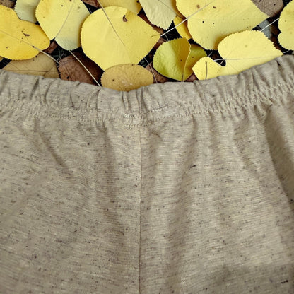 Men’s Hemp Knit Boxer Shorts with Elastic Waist and Button Fly