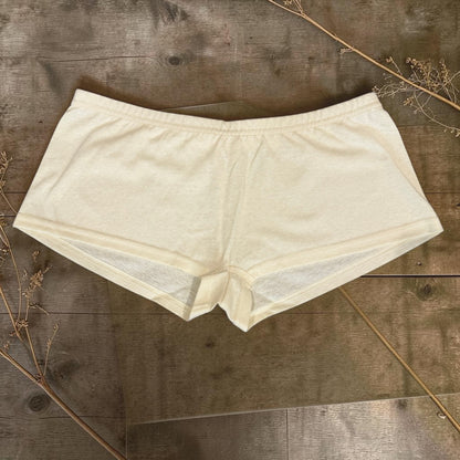 Women’s Milk White Hemp Boyshort Underwear Soft Natural Fabric Panties