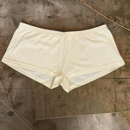 Women’s Milk White Hemp Boyshort Underwear Soft Natural Fabric Panties