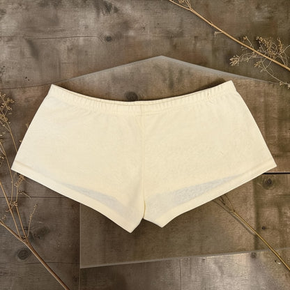 Women’s Milk White Hemp Boyshort Underwear Soft Natural Fabric Panties