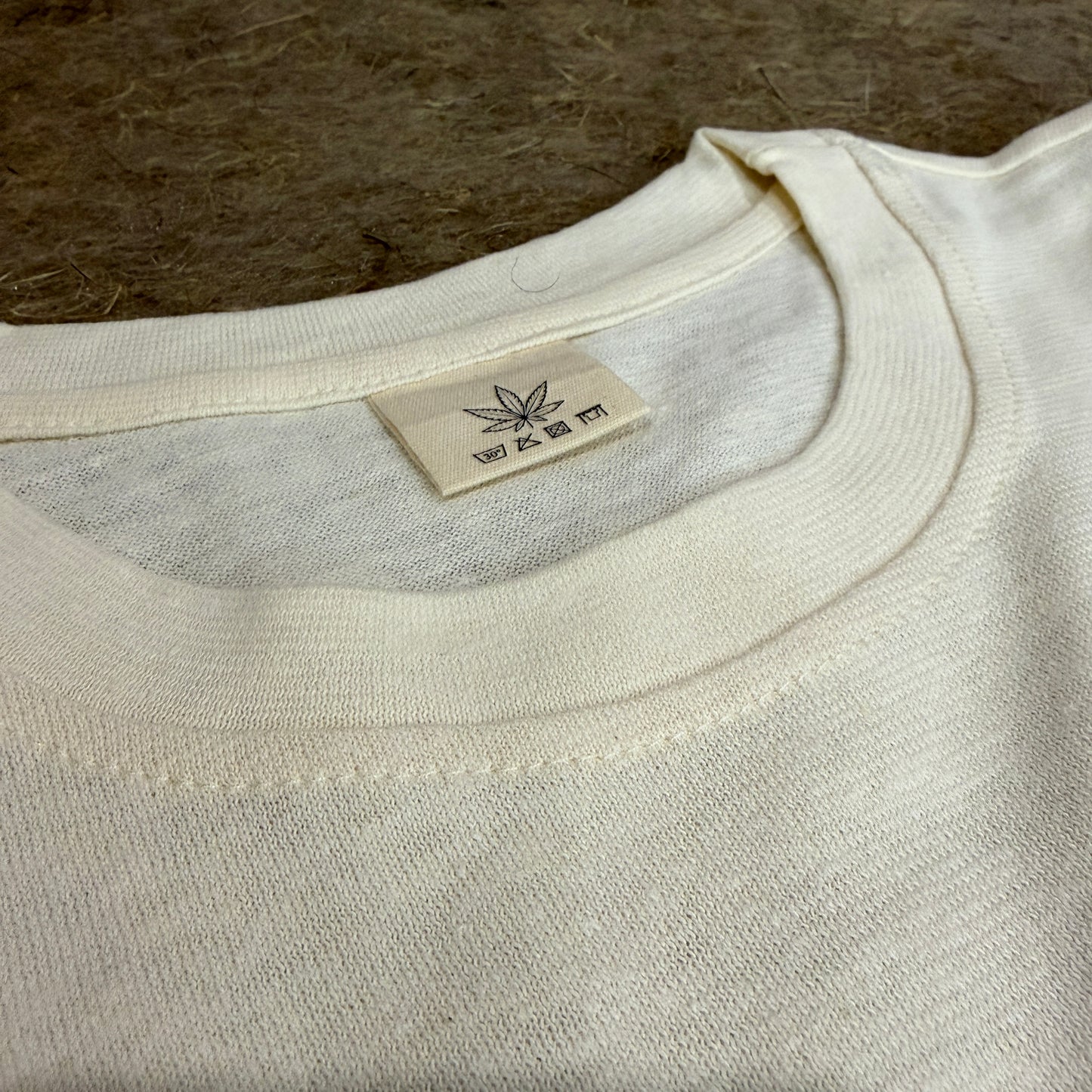 Women’s Milk White Hemp Cotton Oversized T-Shirt