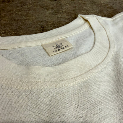Women’s Milk White Hemp Cotton Oversized T-Shirt