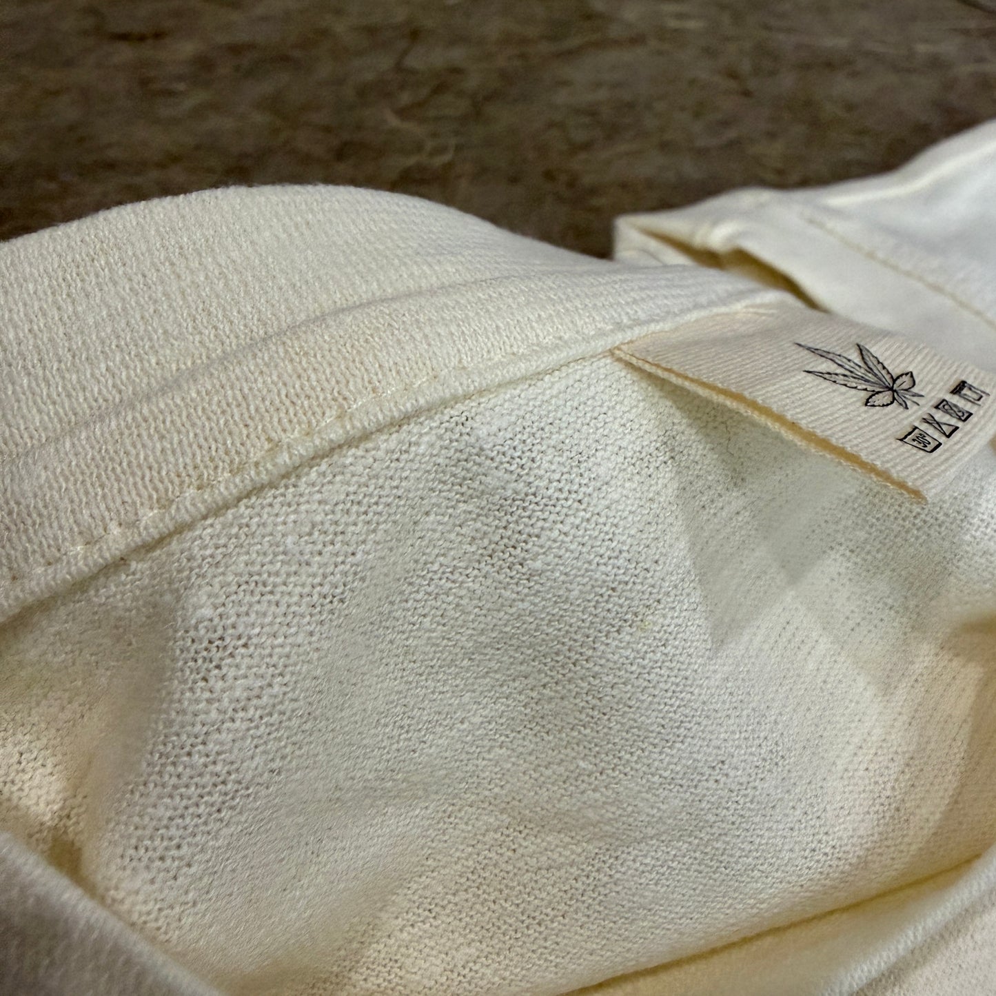 Women’s Milk White Hemp Cotton Oversized T-Shirt