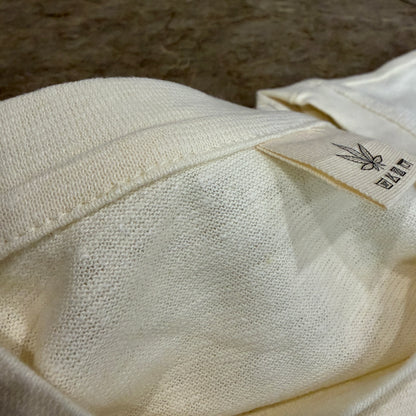 Women’s Milk White Hemp Cotton Oversized T-Shirt