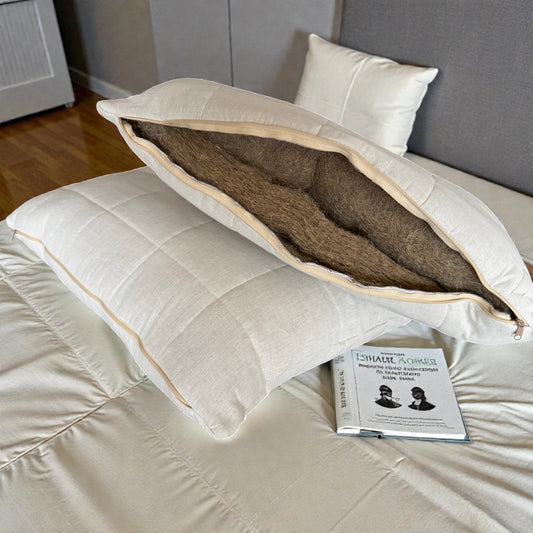 Organic Cotton Pillow with Hemp Filling