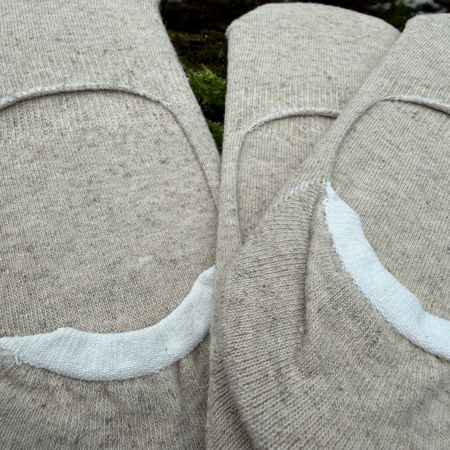 Hemp No-Show Socks — Natural Gray
