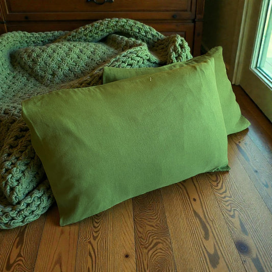 Hemp Pillowcase – Green or Biege Color
