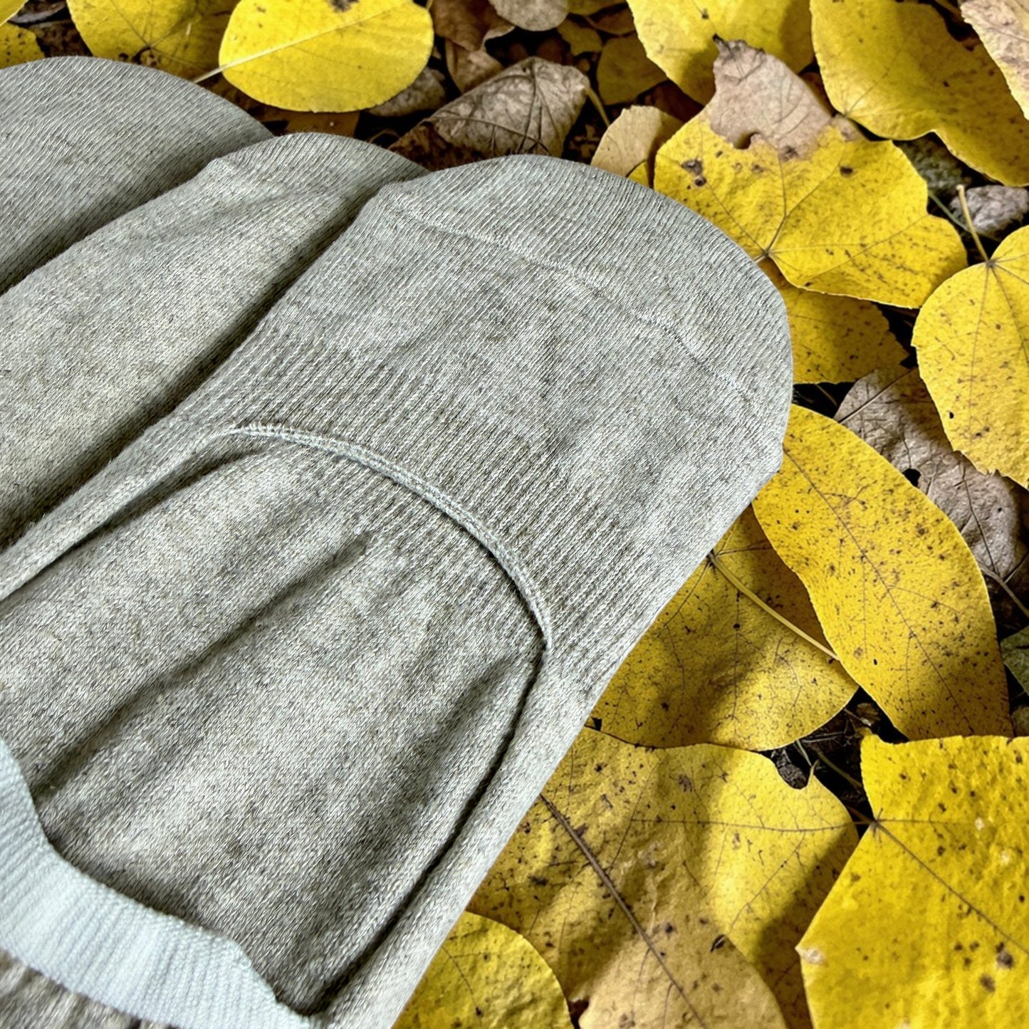 Linen No-Show Socks (Linen Blend) — Natural Gray